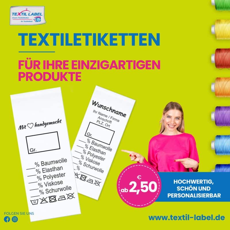 personalisierte Textiletiketten