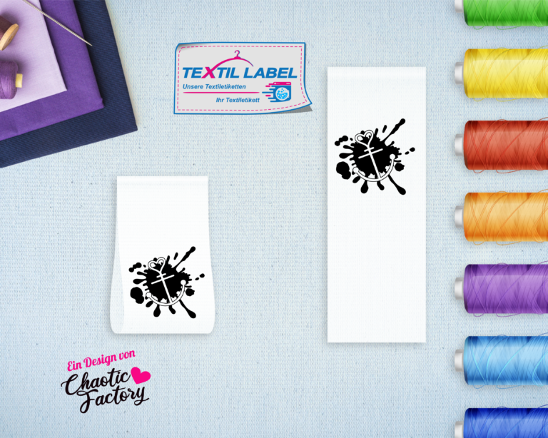 Labels mit Anker Motiv, Textiletiketten mit Motiven von Chaotic-Factory SM001