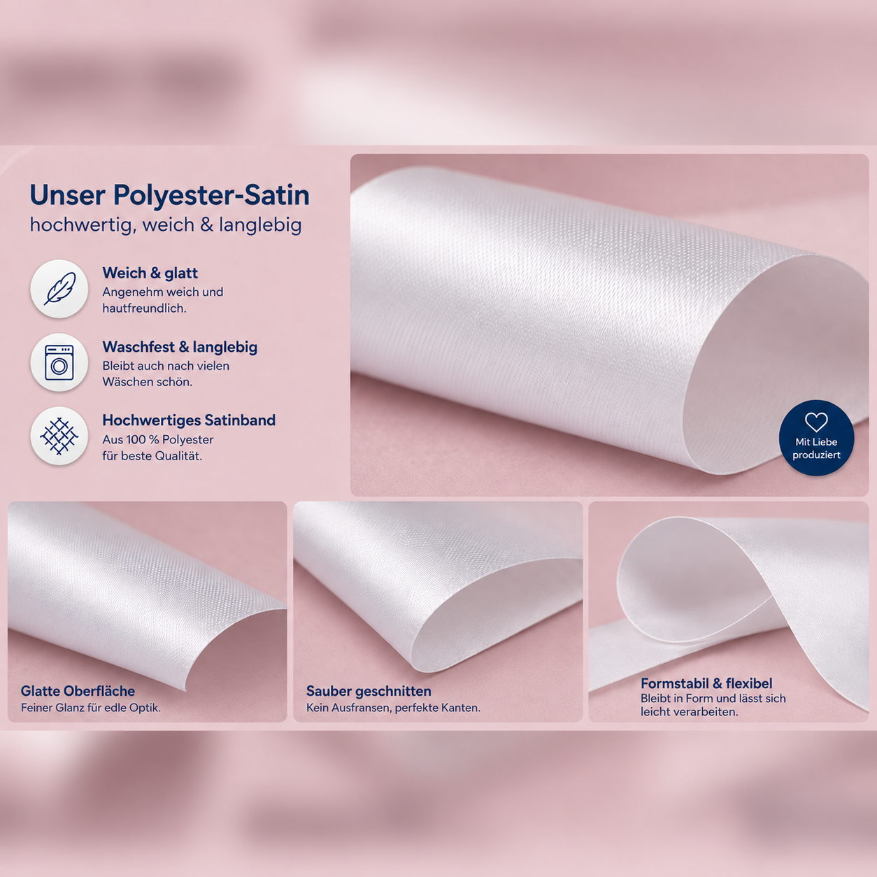 Textiletiketten Handmade Wolle – Pflegehinweise zum Ankreuzen – universal zum Ausfüllen 5 UT-Etiketten – u-satin-quality